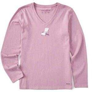 Longsleeve Adirondack Crusher Tee by Life is Good—Lilac